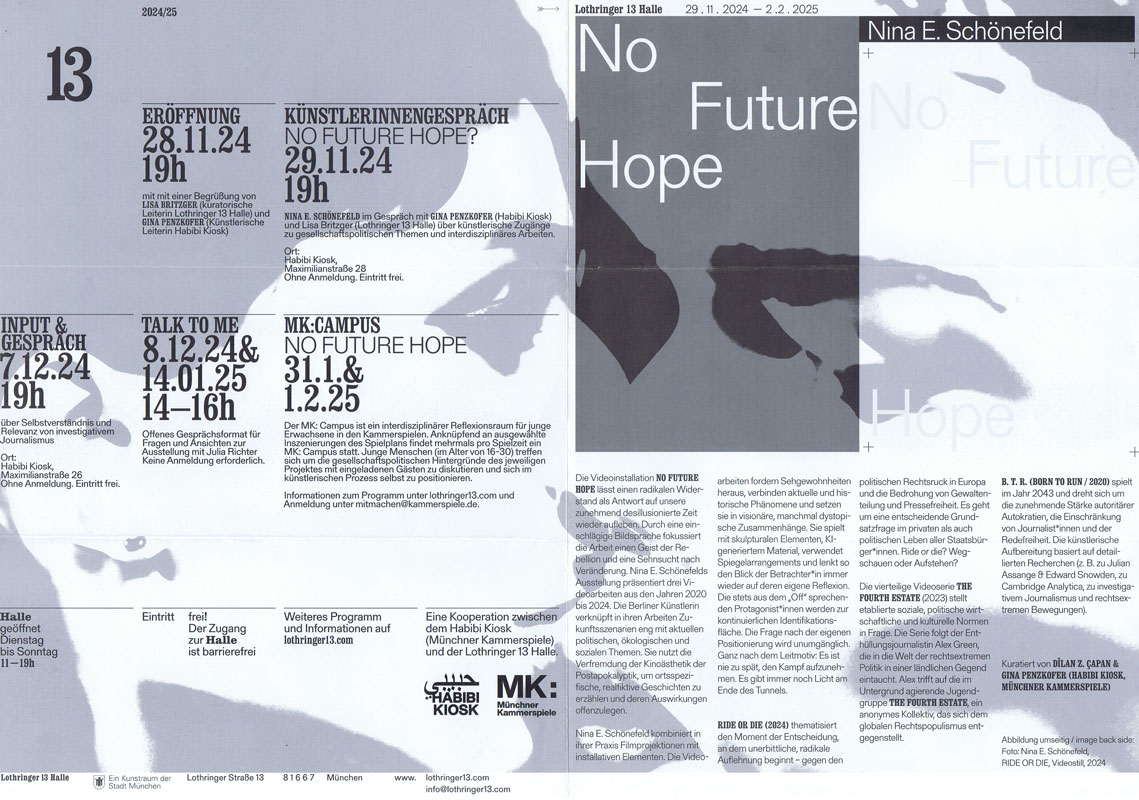 schoenfeld-no-future-hope-2024-flyer